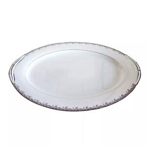 Noritake Petite 5507 Oval Serving Platter 16 1/4" Vintage Retro Japan